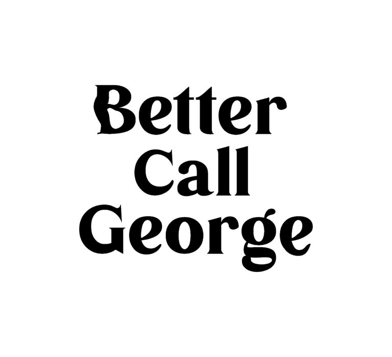 tvorba firemního loga pro Better Call George, výroba loga jak pro online ( web, sociální sítě) tak v křivkách pro tisk propagačních materiálů